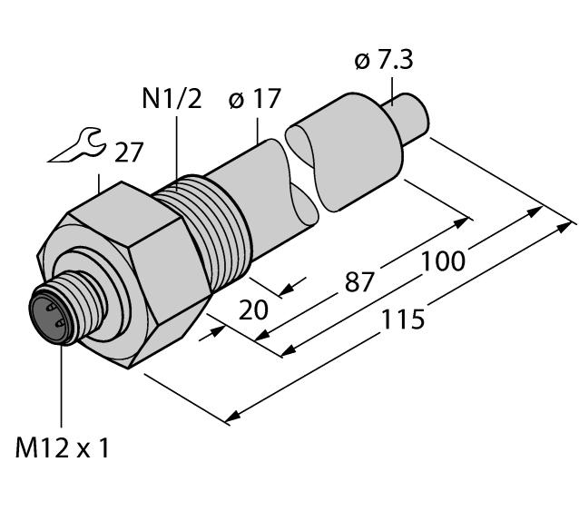 德国TURCK图尔克流量传感器FCS-N1/2A4-NA-H1141/L100