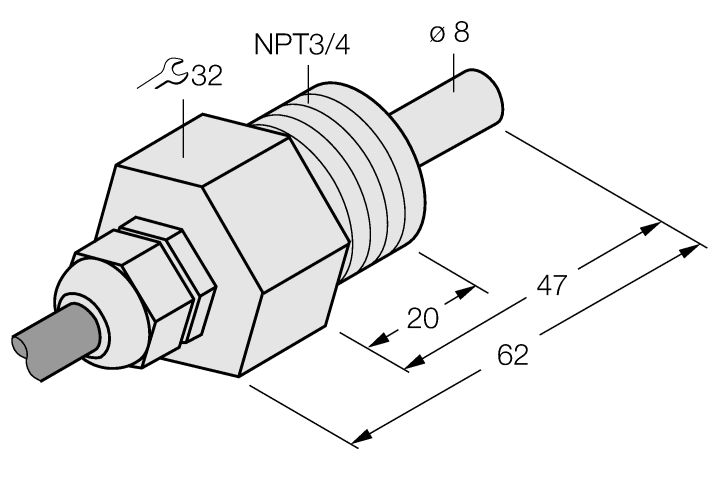 德国TURCK图尔克流量传感器FCS-N3/4T-NA