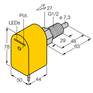 德国TURCK图尔克流量传感器FCS-GL1/2A4P-VRX/24VDC