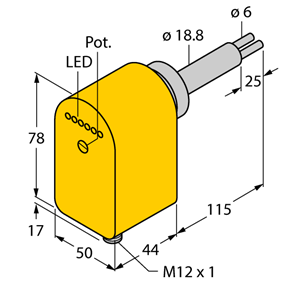 德国TURCK图尔克流量传感器FCS-HA2P-LIX-H1141/AL115