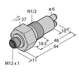 德国TURCK图尔克流量传感器FCS-N1/2A4-NAEX-H1141/A