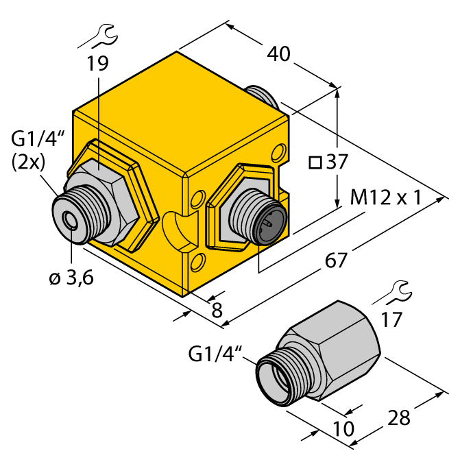 德国TURCK图尔克流量传感器FCIC-G1/4A4P-PL-H1141/2.0