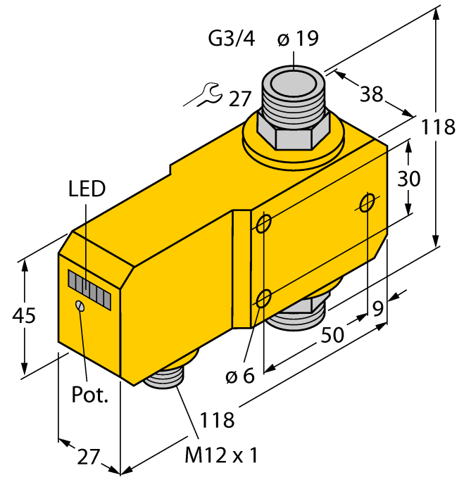 德国TURCK图尔克流量传感器FCI-D20A4P-ARX-H1140