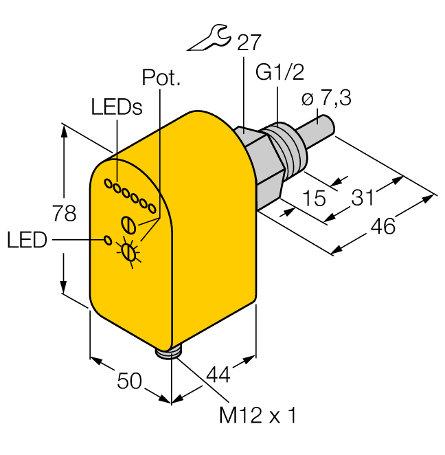 德国TURCK图尔克流量传感器FTCS-G1/2A4P-2AP8X-H1140