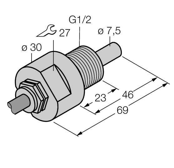 德国TURCK图尔克流量传感器FCS-G1/4A4-NAEX0/L065