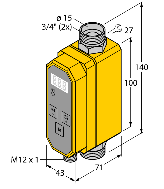 德国TURCK图尔克流量传感器FTCI-3/4D15A4P-4UP8X-H1160