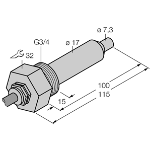 德国TURCK图尔克流量传感器FCS-G3/4A4-NAEX/L100/D100/D093