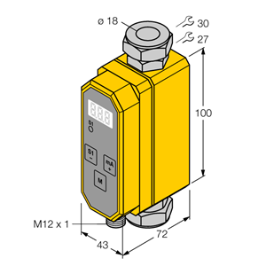 德国TURCK图尔克流量传感器FTCI-18D15A4P-LI-UP8X-H1141