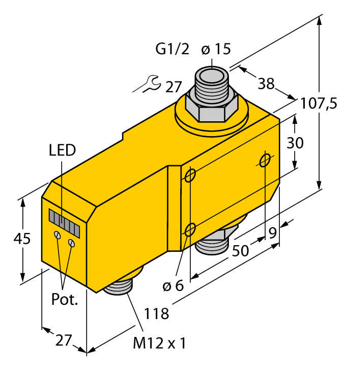 德国TURCK图尔克流量传感器FCI-D15A4P-LIX-H1141