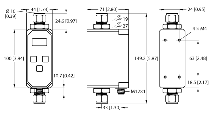 德国TURCK图尔克流量传感器FTCI-10D10A4P-2LIX-H1141