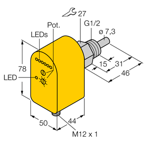 德国TURCK图尔克流量传感器FCS-G1/2A4P-2AP8X-H1140