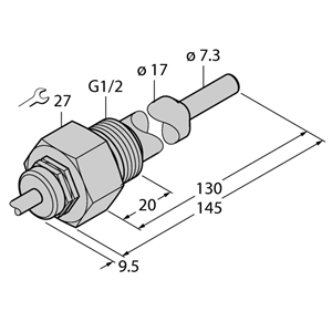 德国TURCK图尔克流量传感器FCS-G1/2A4-NAEX0/L130