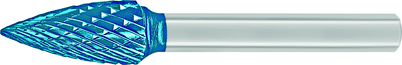 德国 LUKAS 卢卡斯 钢用旋转锉 HFG 0618.06 Z7 TiAlN